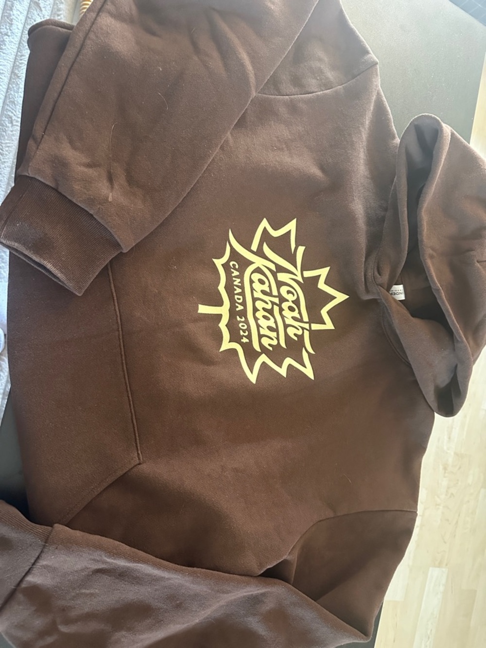 Noah Kahan Canada 2024 Graphic Brown Hoodie